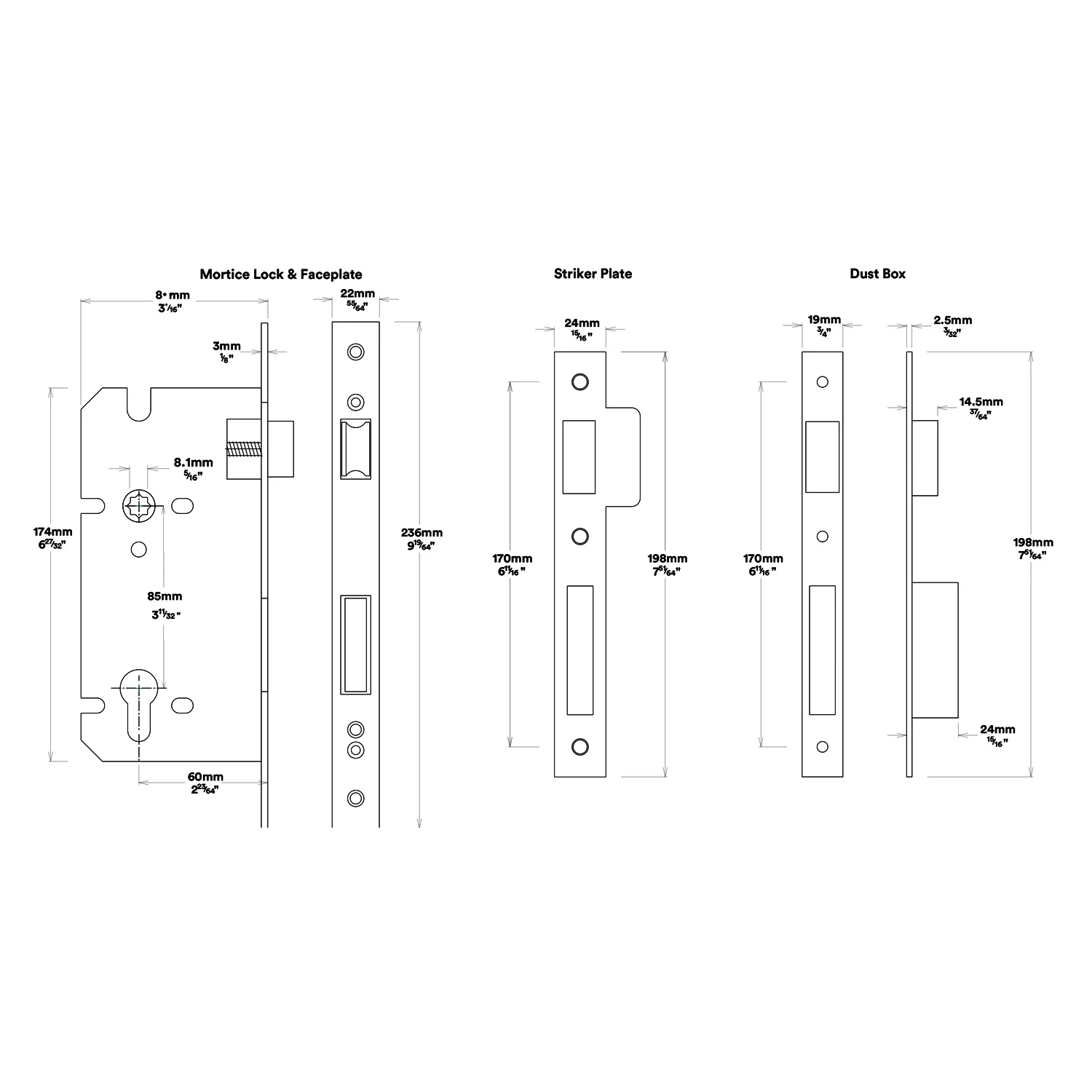 Iver Bronte Door Lever Handle on Square Rose Entrance Kit Key/Thumb - Available in Various Finishes - Image 6