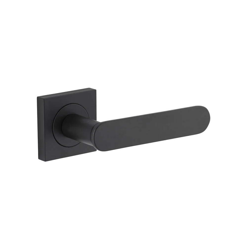 Iver Bronte Door Lever Handle on Square Rose Passage - Image 6