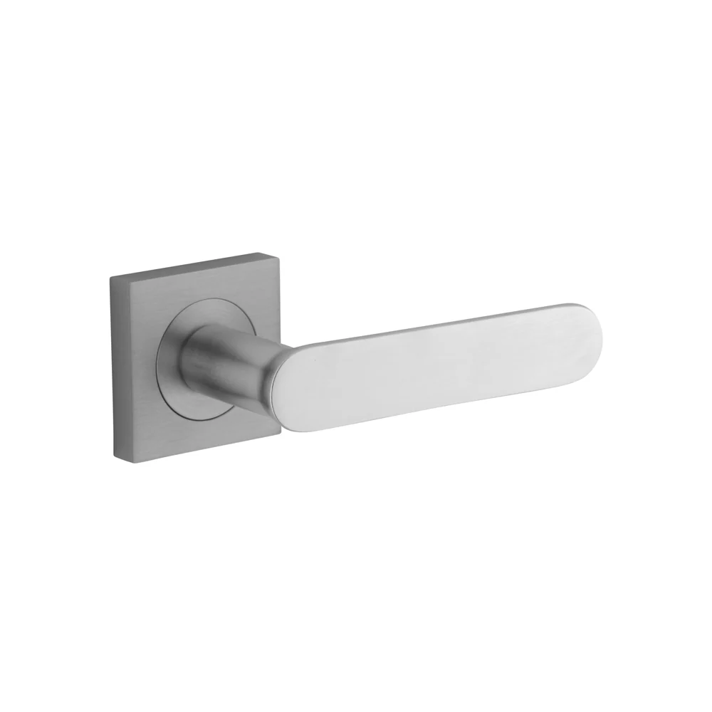 Iver Bronte Door Lever Handle on Square Rose Passage - Image 8