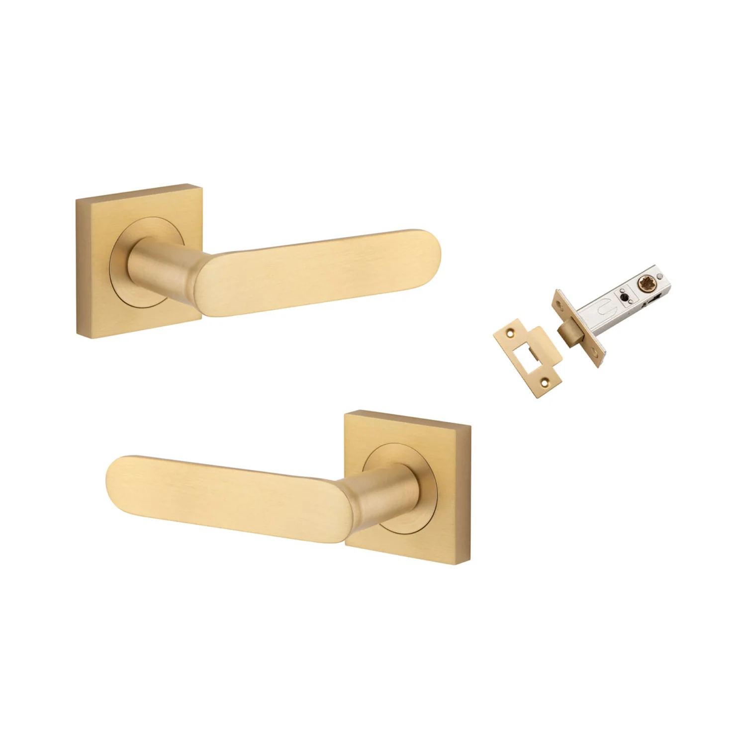 Iver Bronte Door Lever Handle on Square Rose Passage Kit - Available in Various Finishes - Image 10