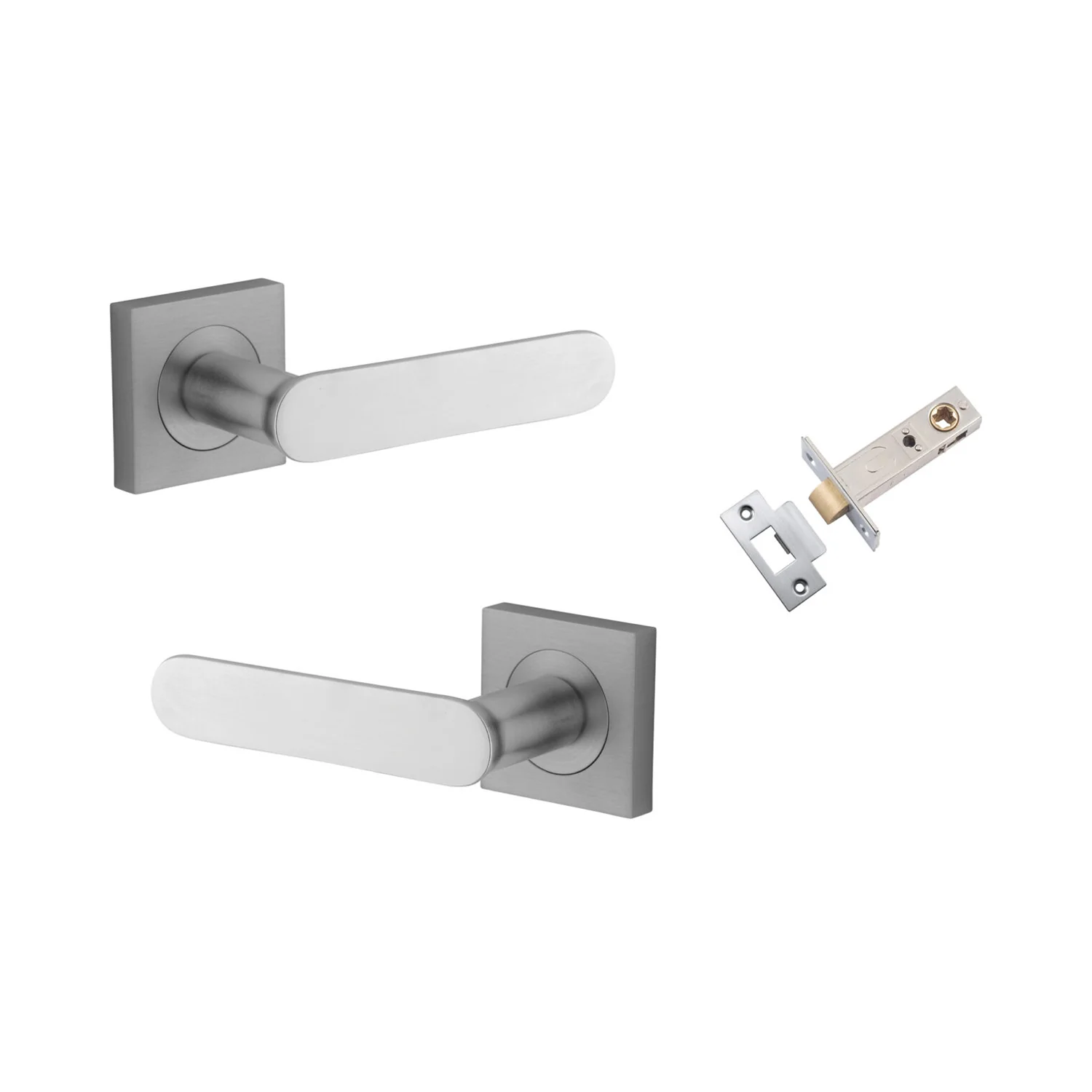Iver Bronte Door Lever Handle on Square Rose Passage Kit - Available in Various Finishes - Image 8