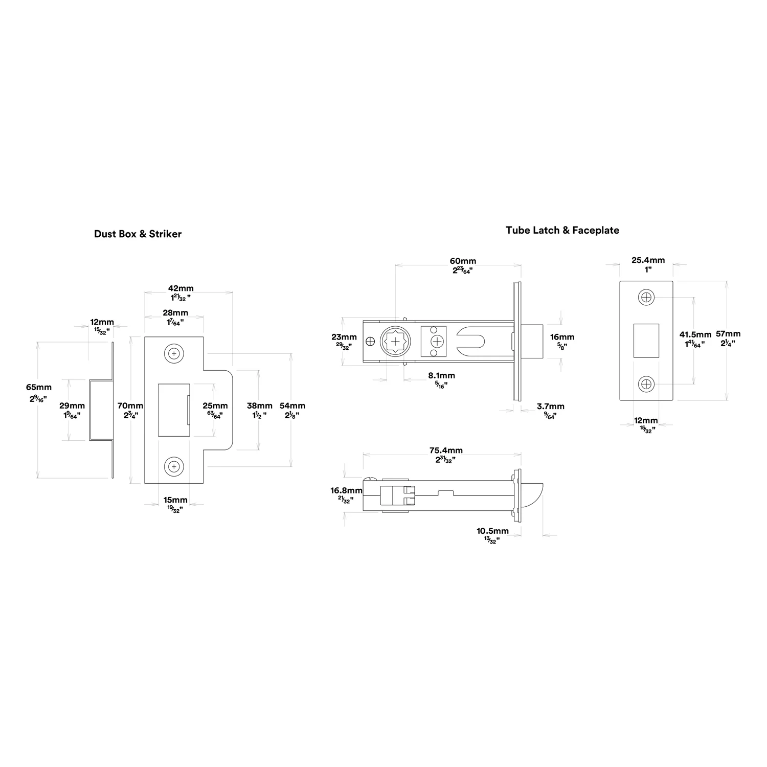 Iver Bronte Door Lever Handle on Rectangular Backplate Passage Kit - Available in Various Finishes - Image 3
