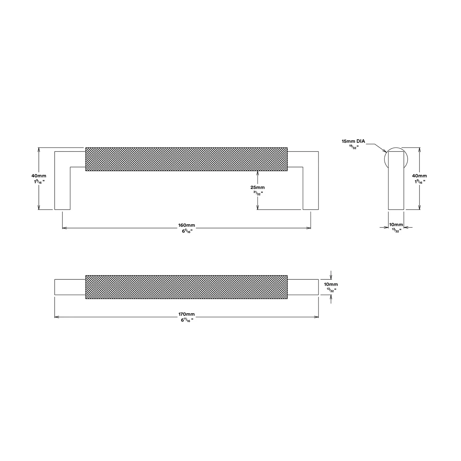 Iver Brunswick Cabinet Pull Handle - Available in Various Finishes and Sizes - Image 2