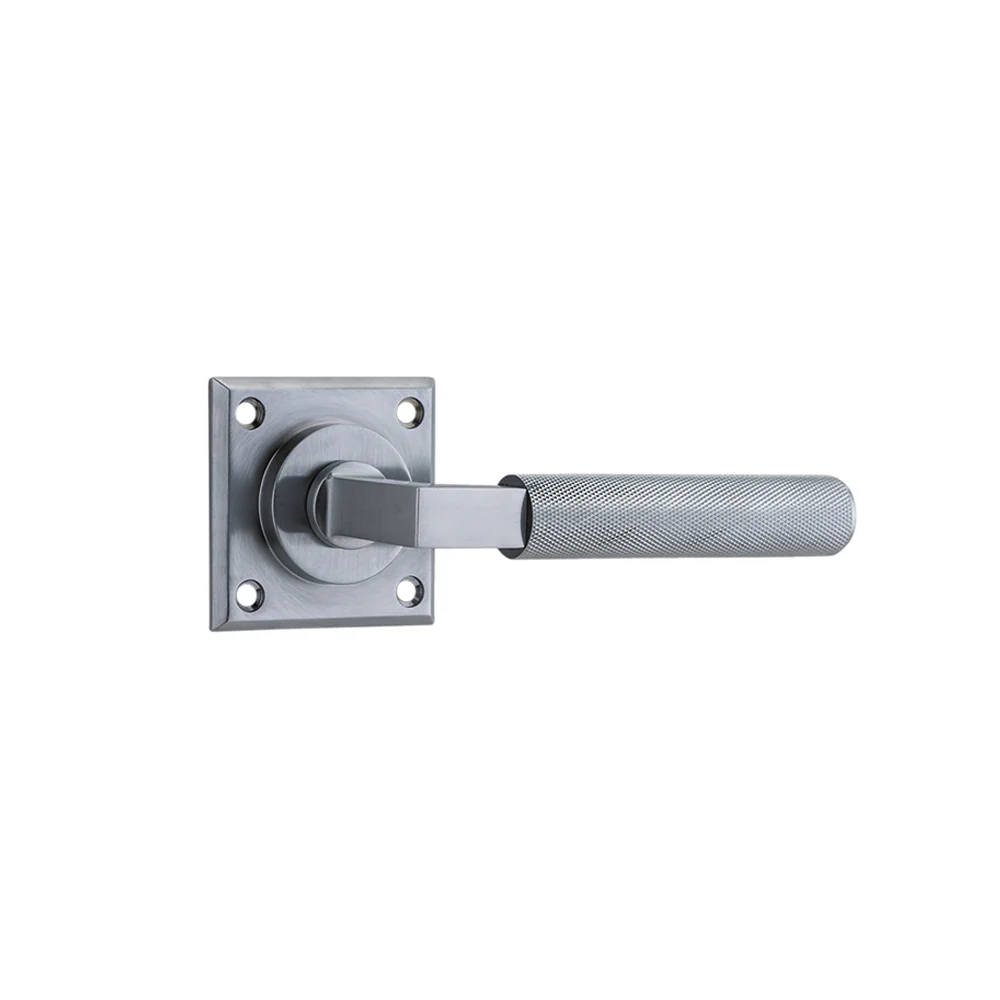 Iver Brunswick Door Lever Handle on Chamfered Square Rose - Image 4