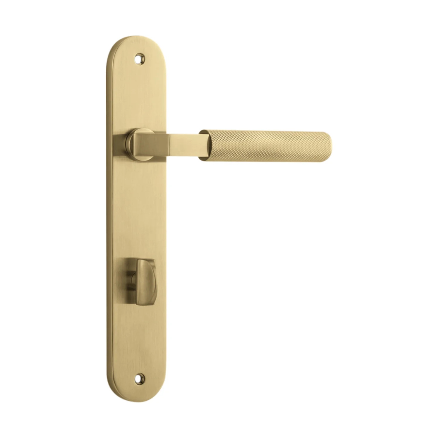 Iver Brunswick Door Lever Handle on Oval Backplate Brushed Gold PVD - Image 5