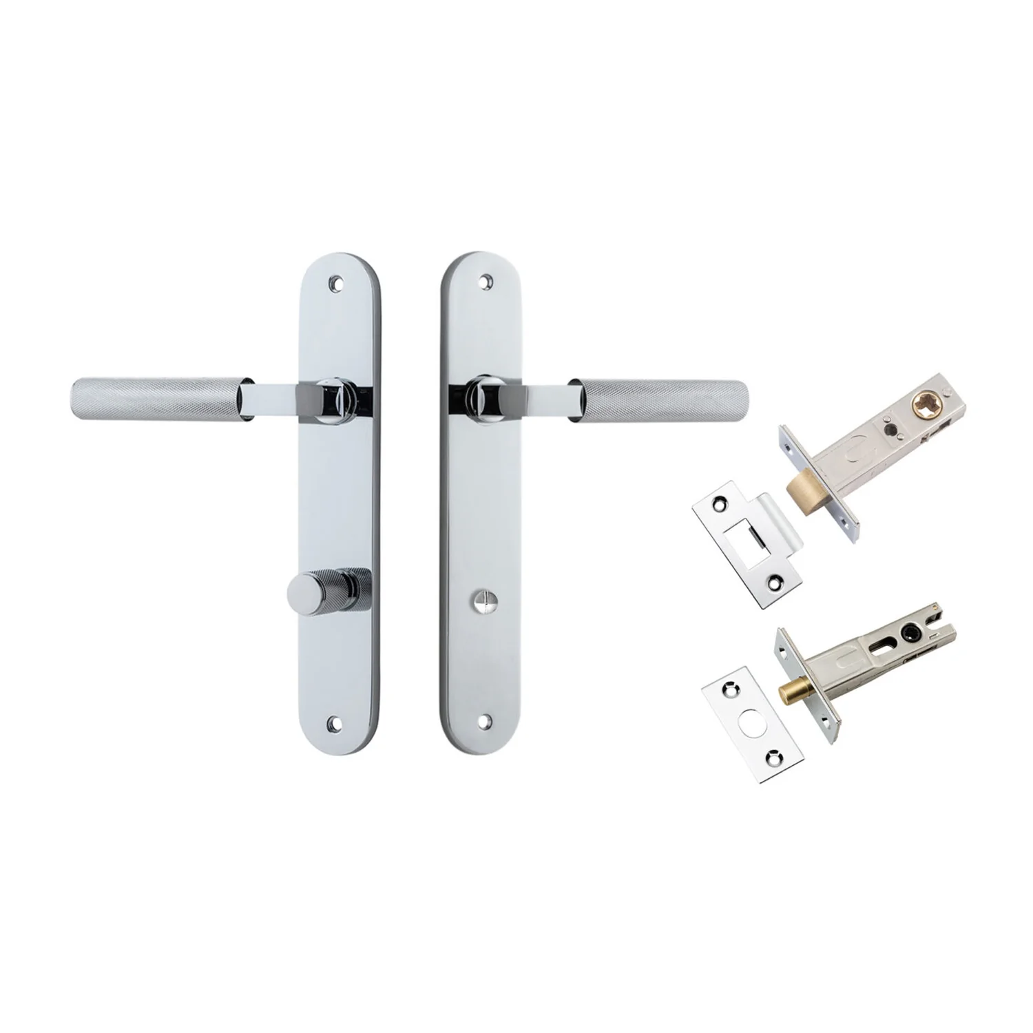 Iver Brunswick Door Lever Handle on Oval Backplate Privacy Kit - Available in Various Finishes - Image 8