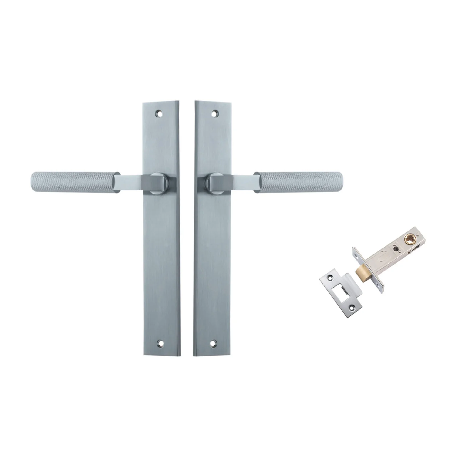 Iver Brunswick Door Lever Handle on Rectangular Backplate Passage Kit - Image 7