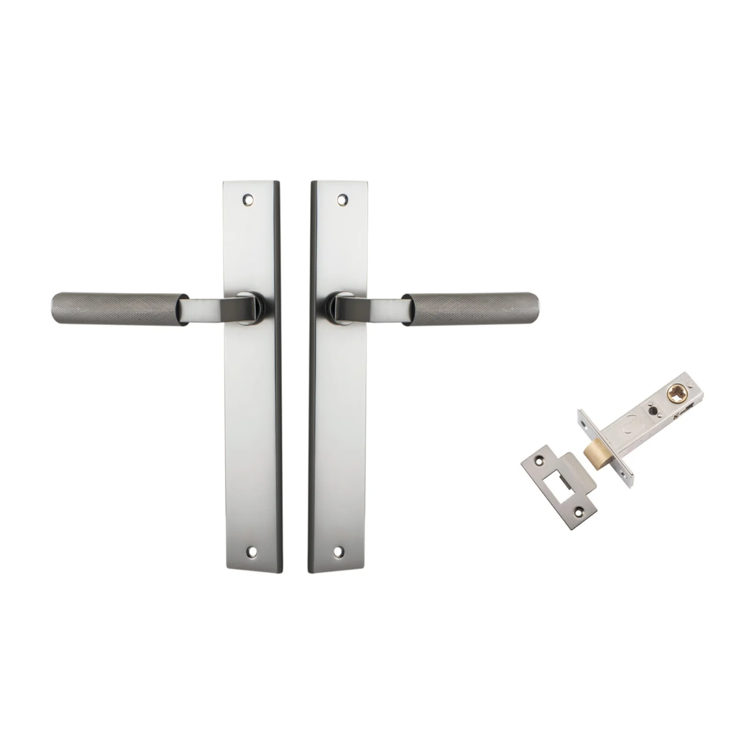 Iver Brunswick Door Lever Handle on Rectangular Backplate Passage Kit - Image 9