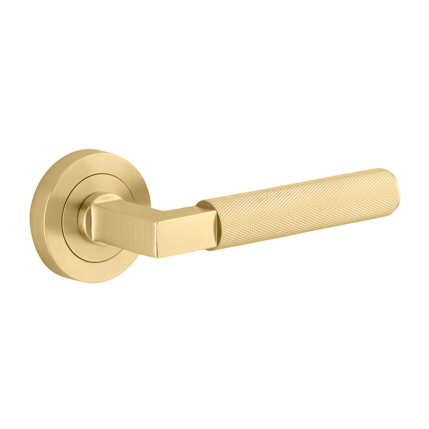 Iver Brunswick Door Lever Handle on Round Rose Passage - Image 10