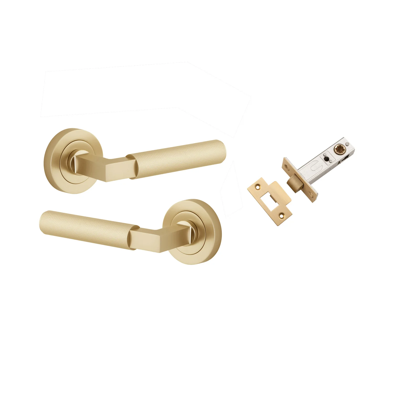Iver Brunswick Door Lever Handle on Round Rose Passage Kit - Available in Various Finishes - Image 10