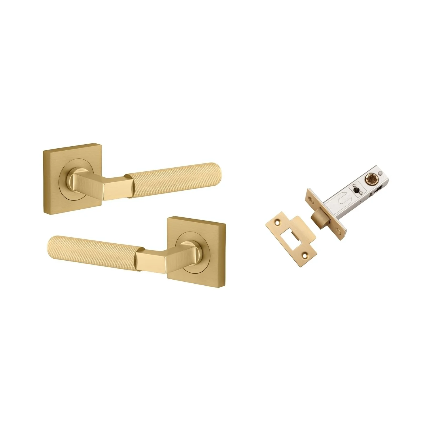 Iver Brunswick Door Lever Handle on Square Rose Passage Kit - Available in Various Finishes - Image 10