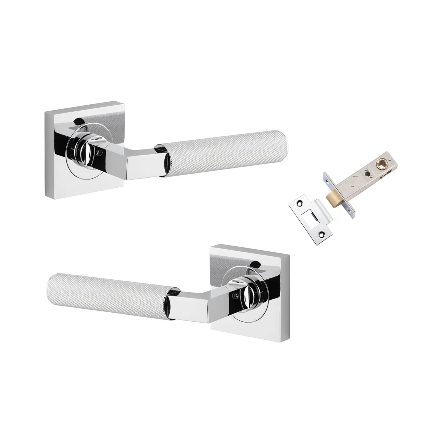 Iver Brunswick Door Lever Handle on Square Rose Passage Kit - Available in Various Finishes - Image 7
