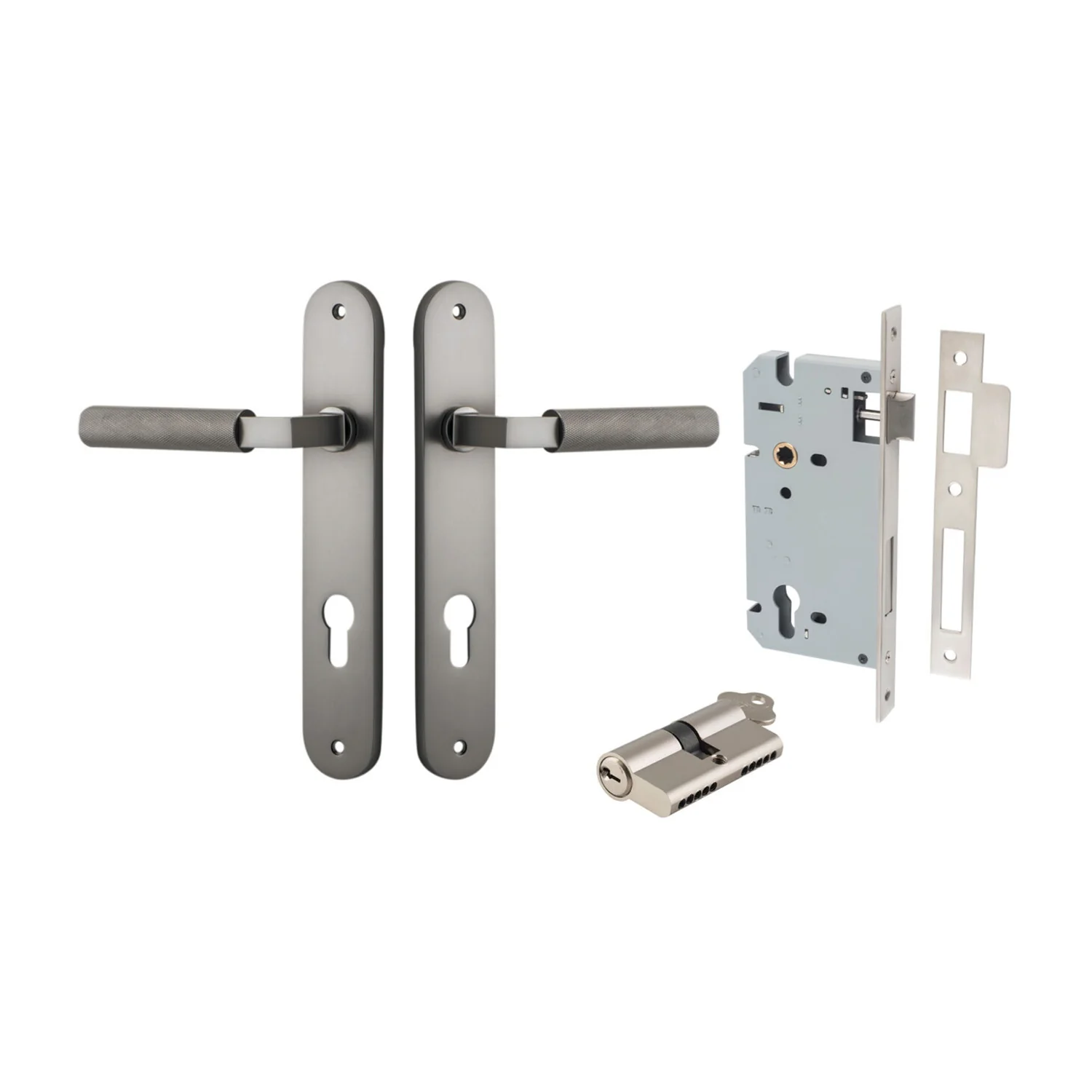 Iver Brunswick Door Lever on Oval Backplate Entrance Kit Key/Key - Available in Various Finishes - Image 10