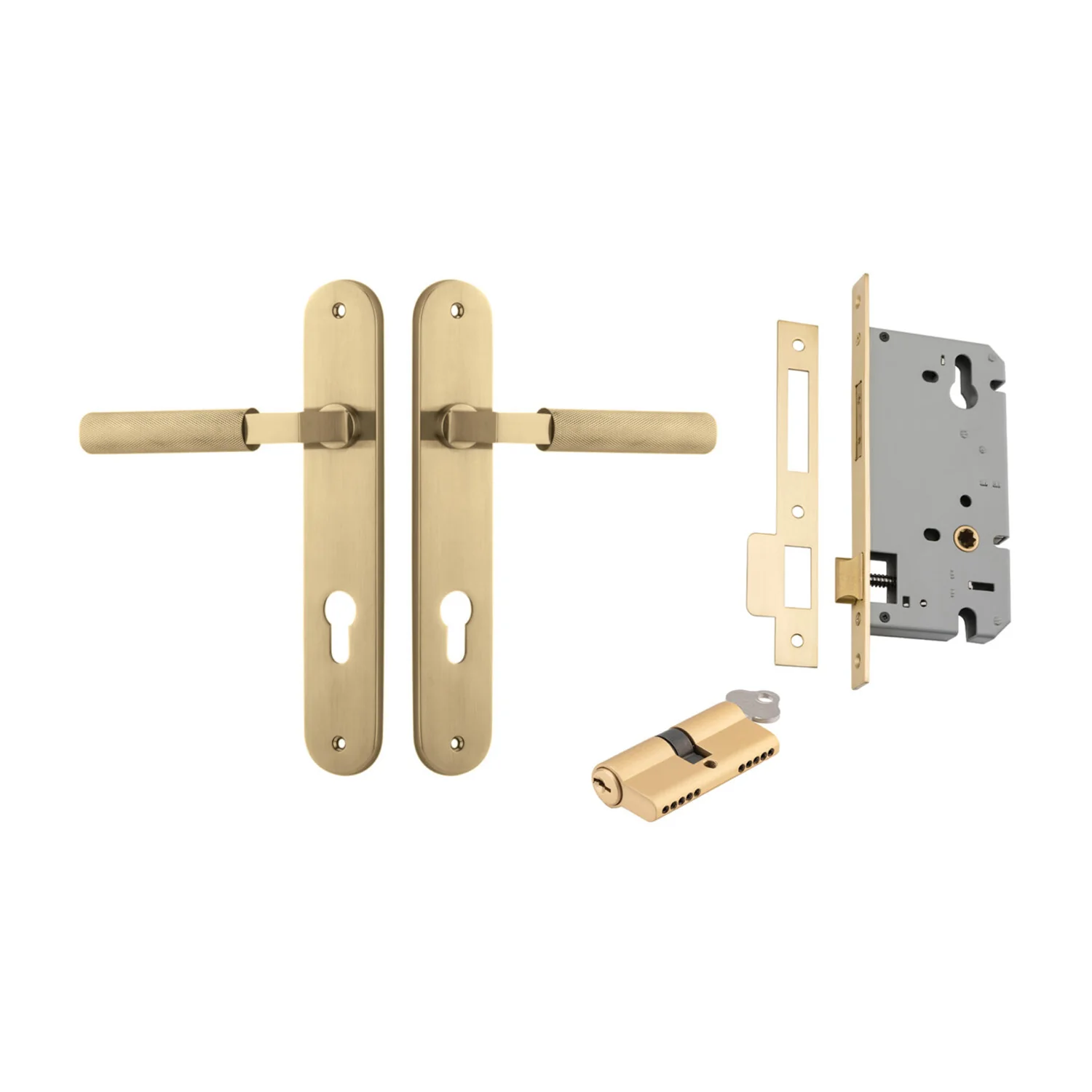 Iver Brunswick Door Lever on Oval Backplate Entrance Kit Key/Key - Available in Various Finishes - Image 11