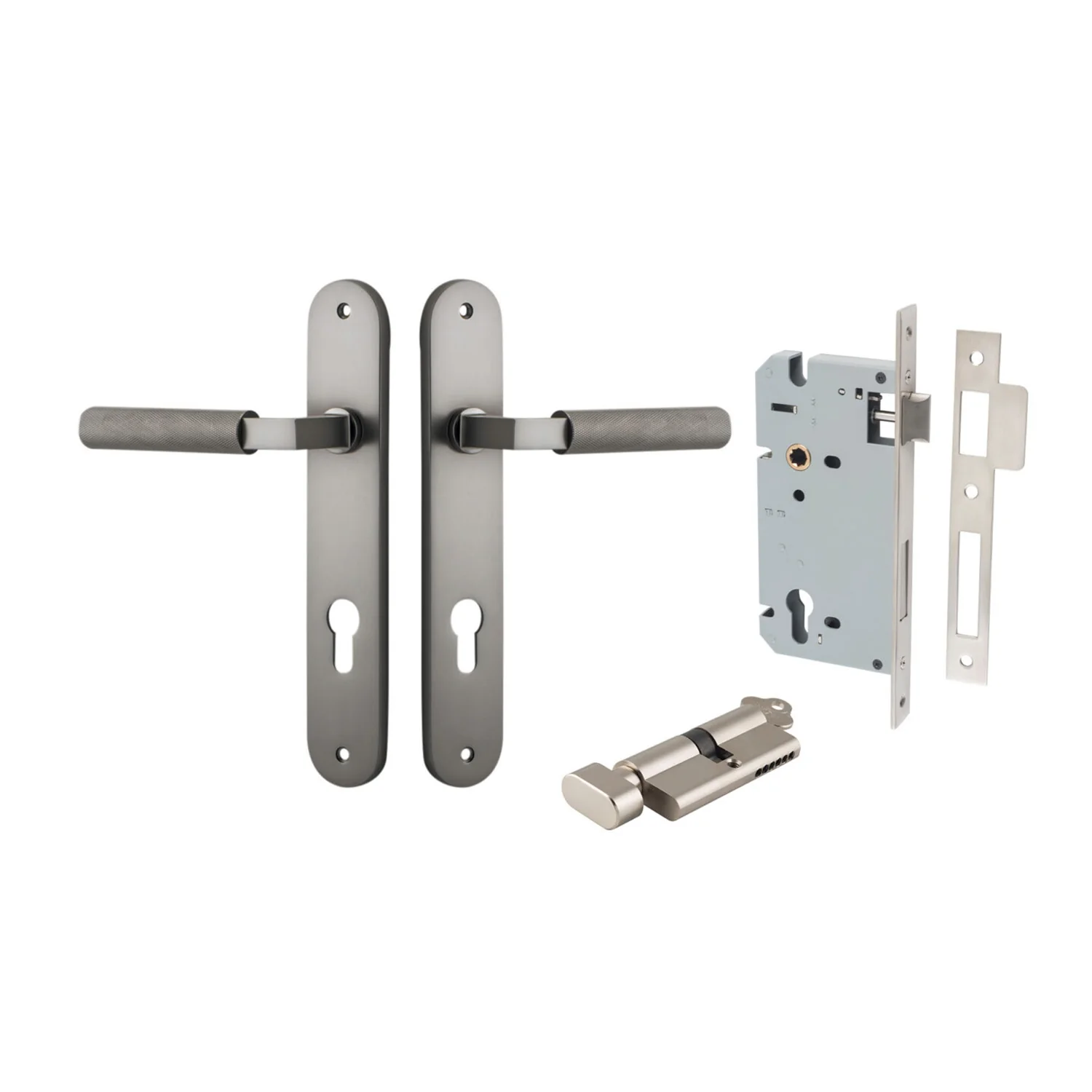 Iver Brunswick Door Lever on Oval Backplate Entrance Kit Key/Thumb - Available in Various Finishes - Image 10