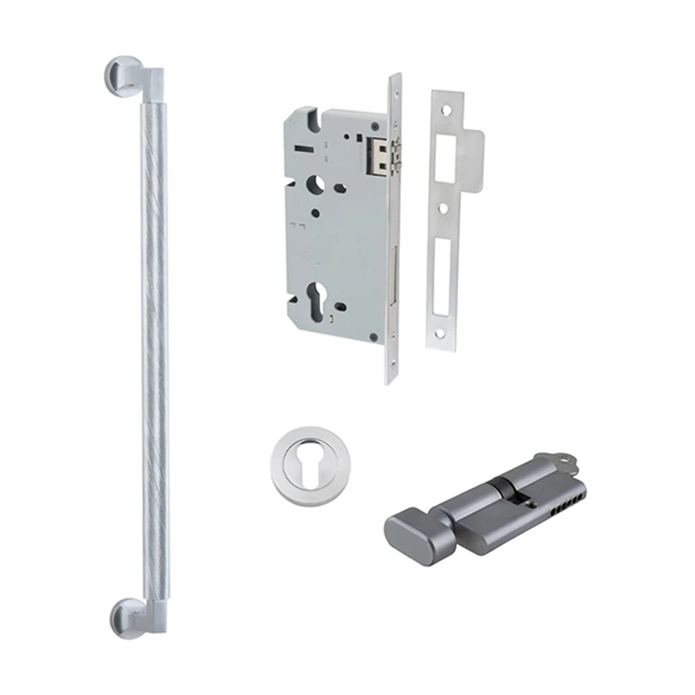 Iver Brunswick Door Pull Handle Entrance Kit Key/Thumb 450mm - Available in Various Finishes - Image 11