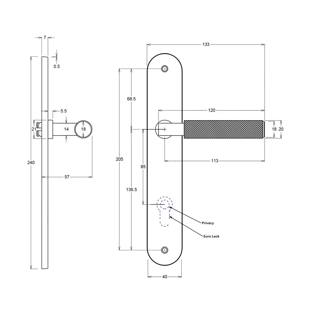 Iver Brunswick Door Lever Handle on Oval Backplate Signature Brass - Image 2