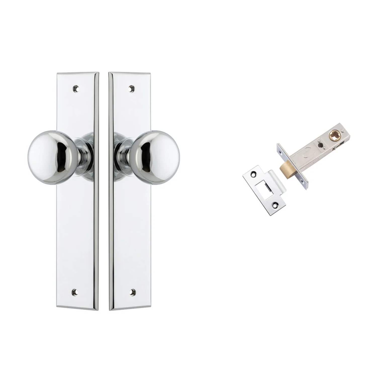 Iver Cambridge Door Knob on Chamfered Backplate Passage Kit - Available in Various Finishes - Image 6