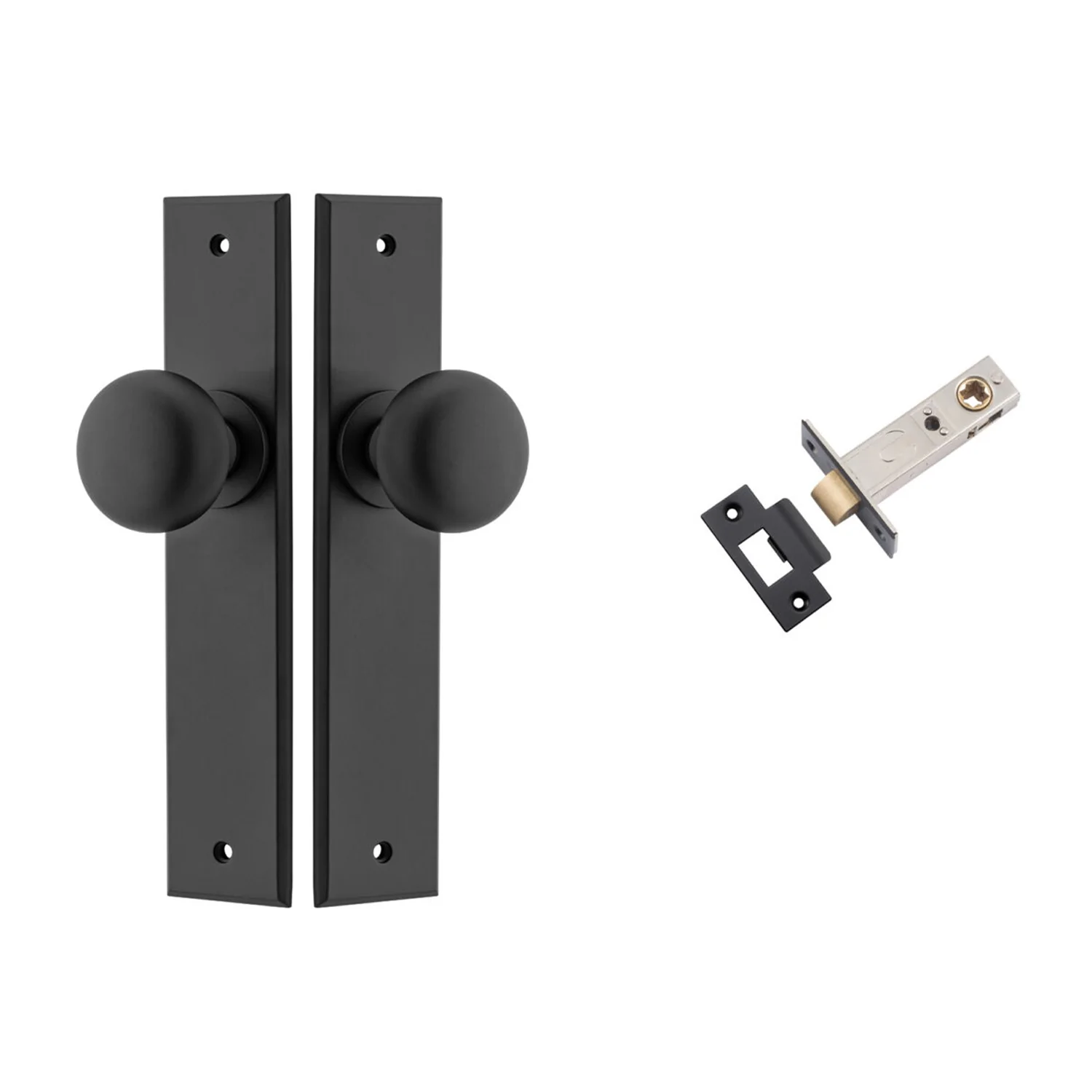 Iver Cambridge Door Knob on Chamfered Backplate Passage Kit - Available in Various Finishes - Image 8