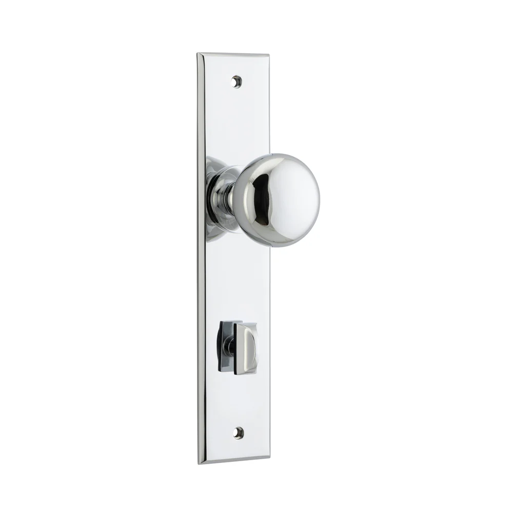 Iver Cambridge Door Knob on Chamfered Backplate Polished Chrome - Image 5