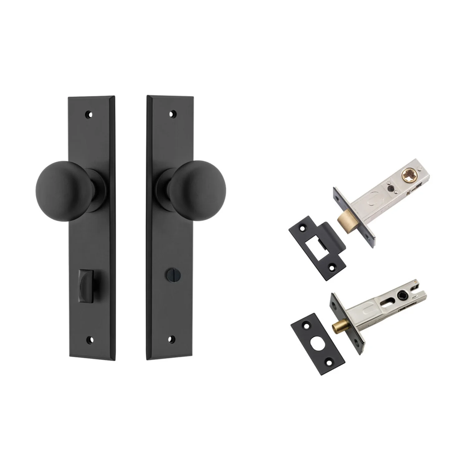 Iver Cambridge Door Knob on Chamfered Backplate Privacy Kit - Available in Various Finishes - Image 10