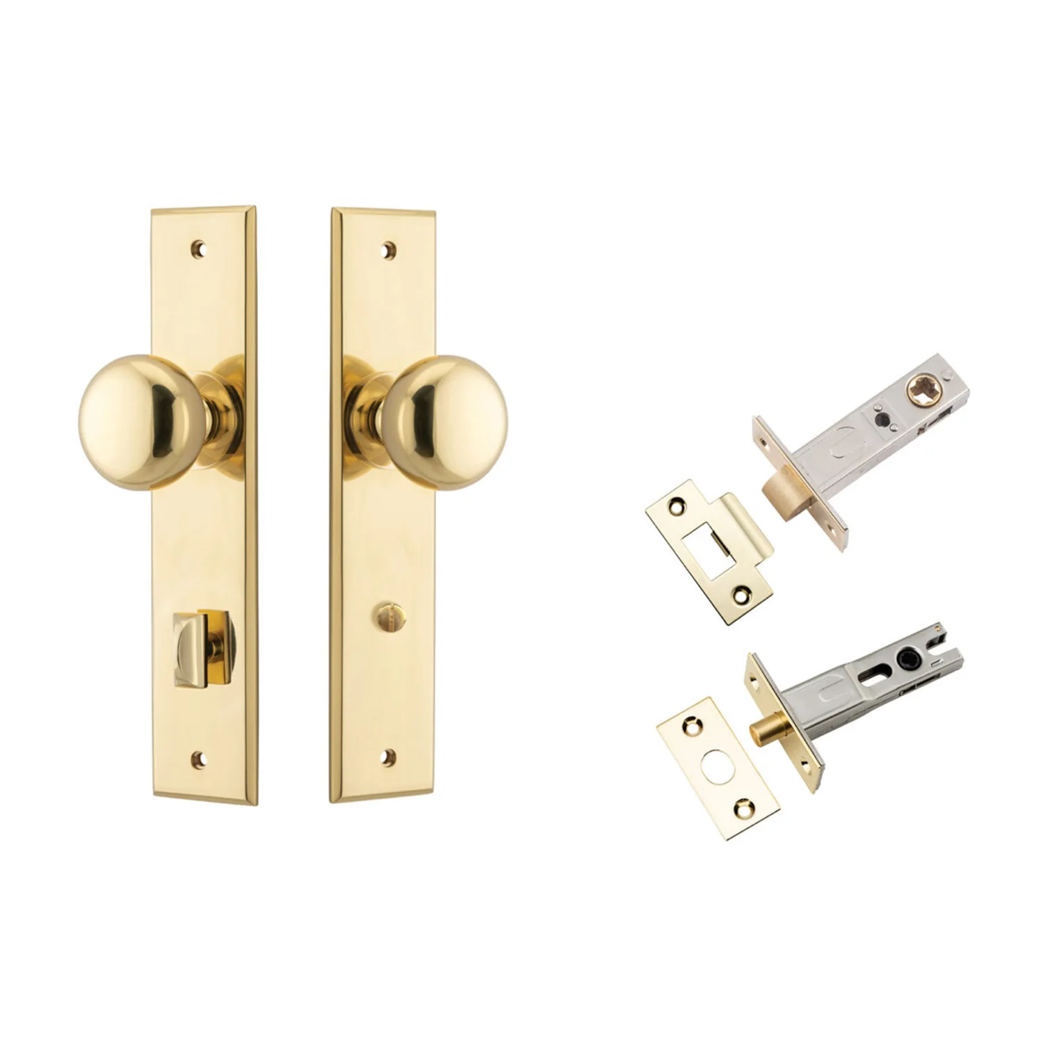 Iver Cambridge Door Knob on Chamfered Backplate Privacy Kit - Available in Various Finishes - Image 6