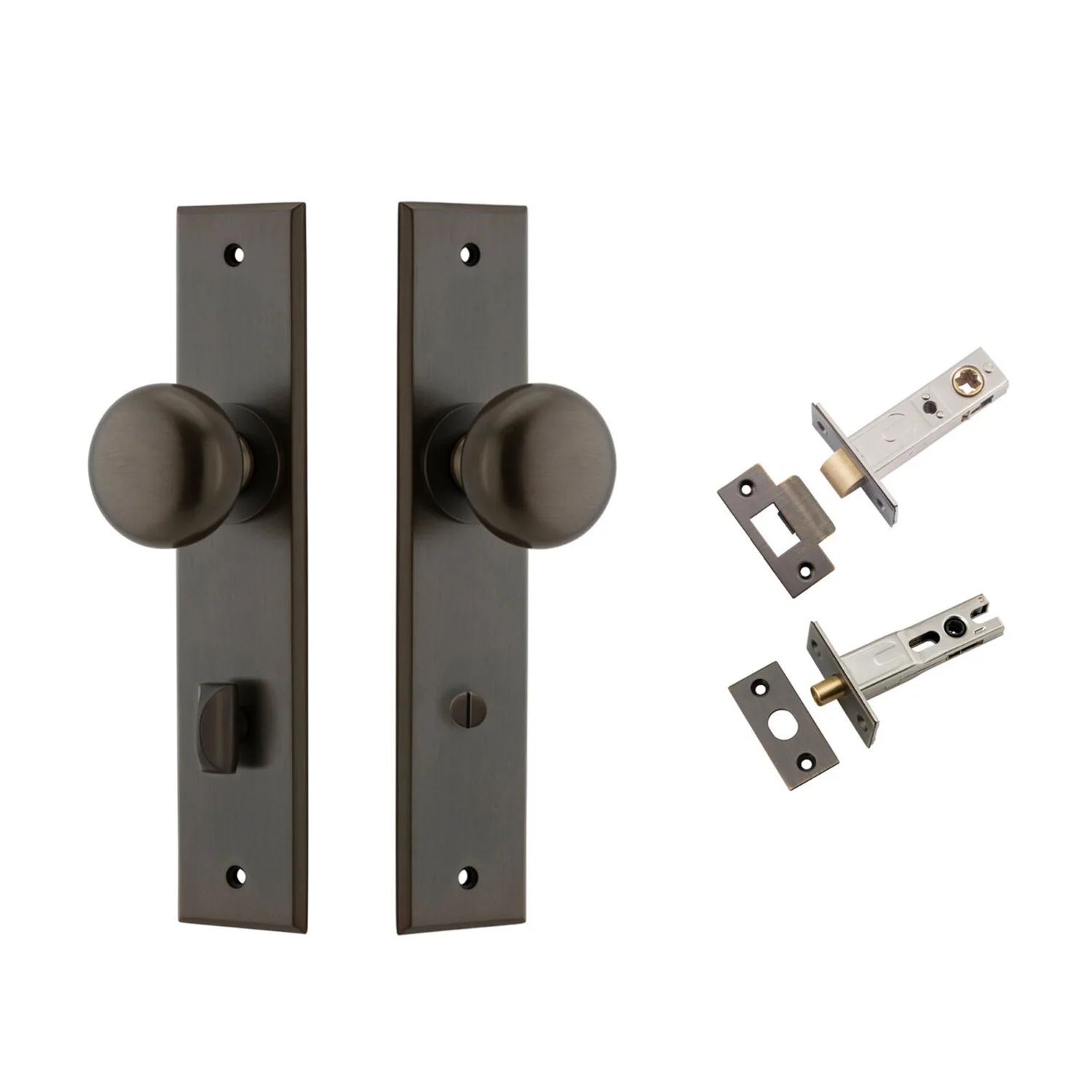 Iver Cambridge Door Knob on Chamfered Backplate Privacy Kit - Available in Various Finishes - Image 7
