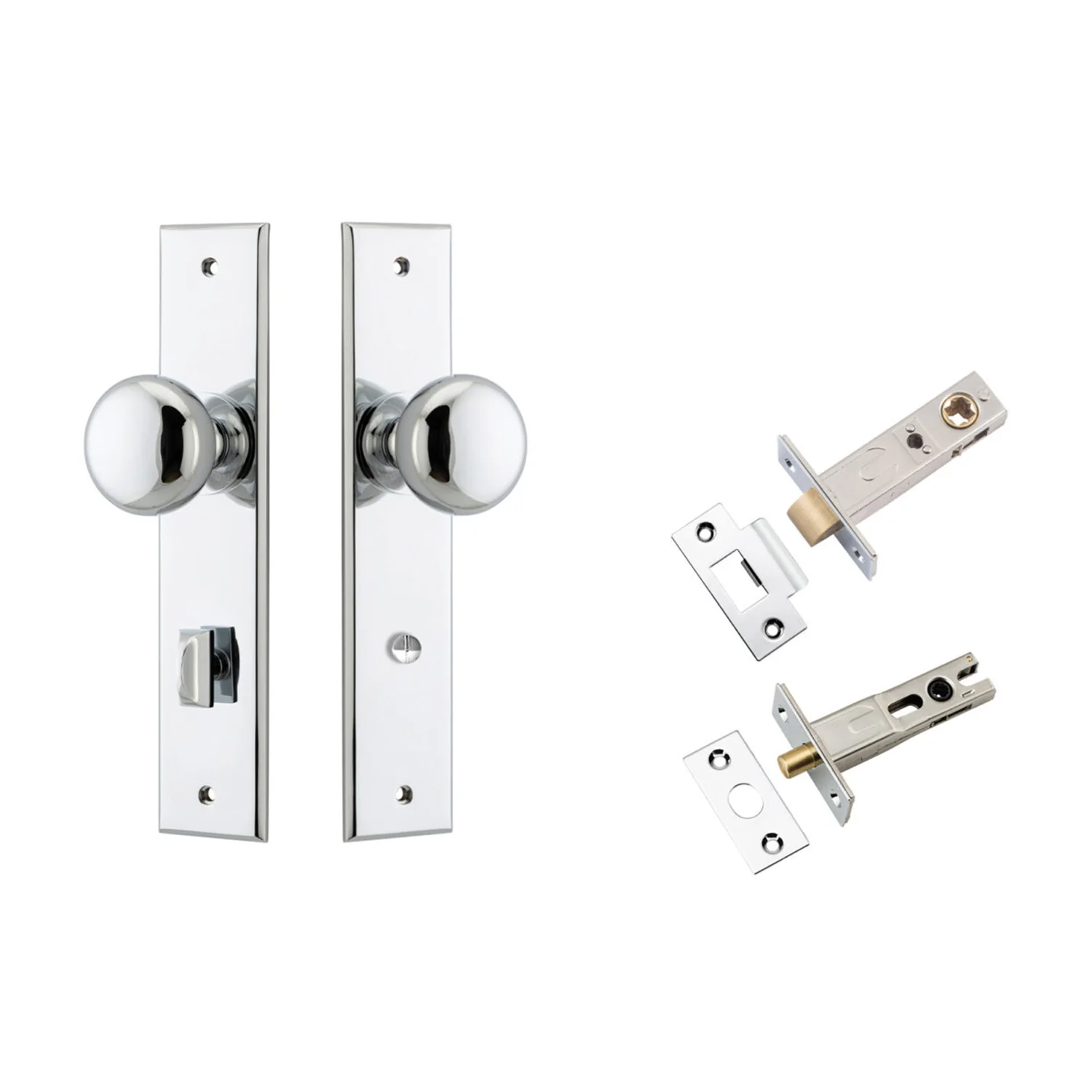 Iver Cambridge Door Knob on Chamfered Backplate Privacy Kit - Available in Various Finishes - Image 8