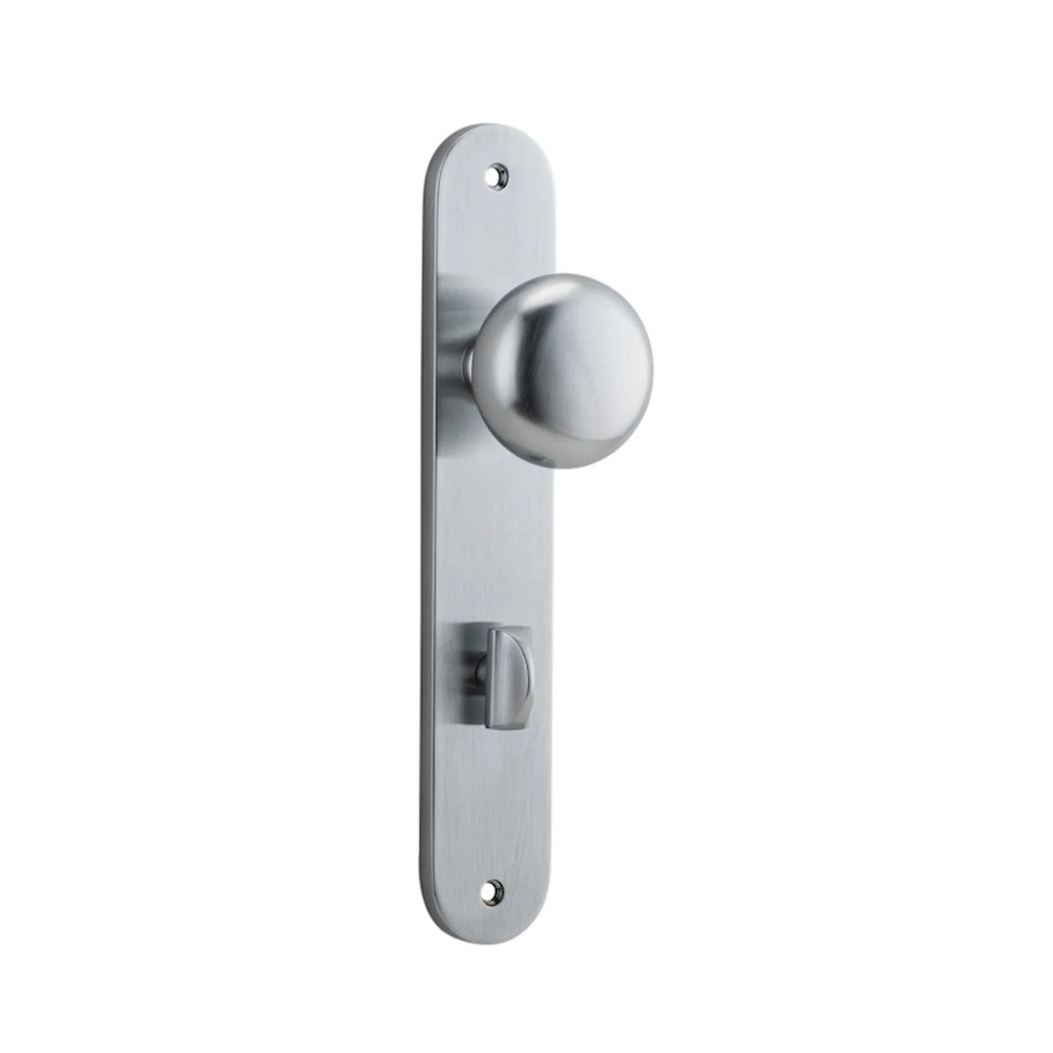 Iver Cambridge Door Knob on Oval Backplate Brushed Chrome - Image 4