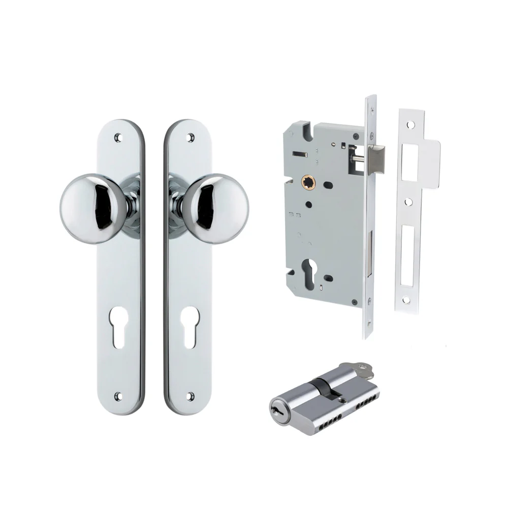 Iver Cambridge Door Knob on Oval Backplate Entrance Kit Key/Key - Available in Various Finishes - Image 10