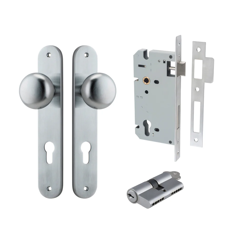 Iver Cambridge Door Knob on Oval Backplate Entrance Kit Key/Key - Available in Various Finishes - Image 6