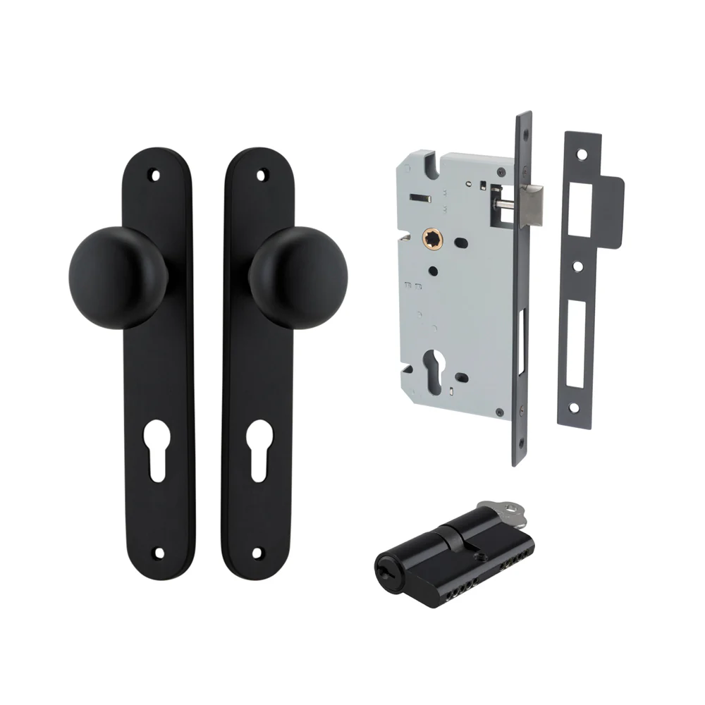 Iver Cambridge Door Knob on Oval Backplate Entrance Kit Key/Key - Available in Various Finishes - Image 8