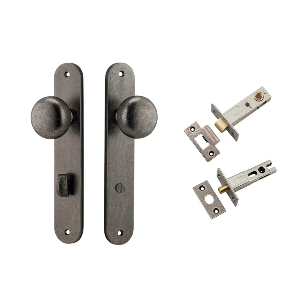 Iver Cambridge Door Knob on Oval Backplate Privacy Kit with Turn - Available in Various Finishes - Image 8