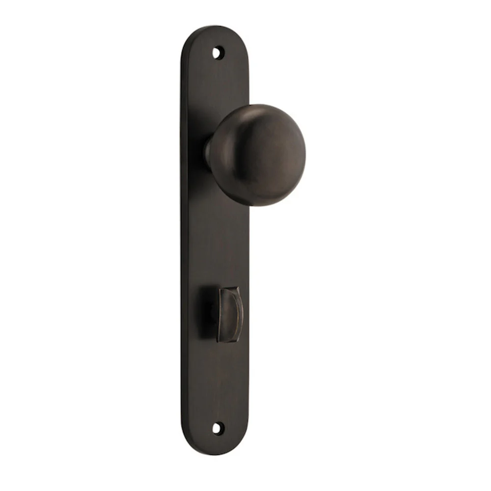 Iver Cambridge Door Knob on Oval Backplate Signature Brass - Image 5