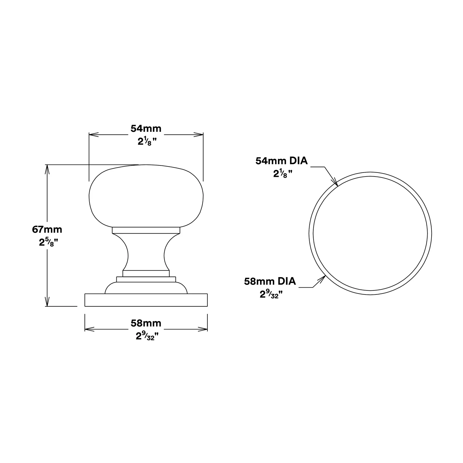 Iver Cambridge Door Knob on Round Rose Entrance Kit Key/Thumb - Available in Various Finishes - Image 2