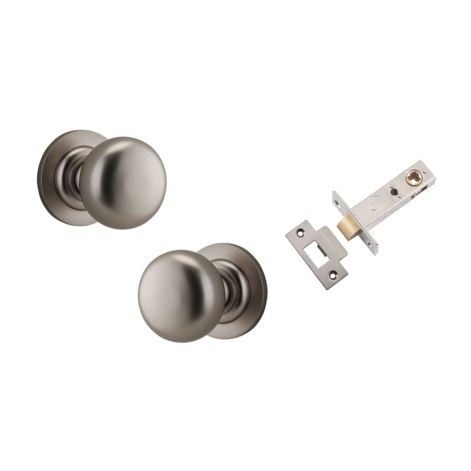 Iver Cambridge Door Knob on Round Rose Passage Kit - Available in Various Finishes - Image 11