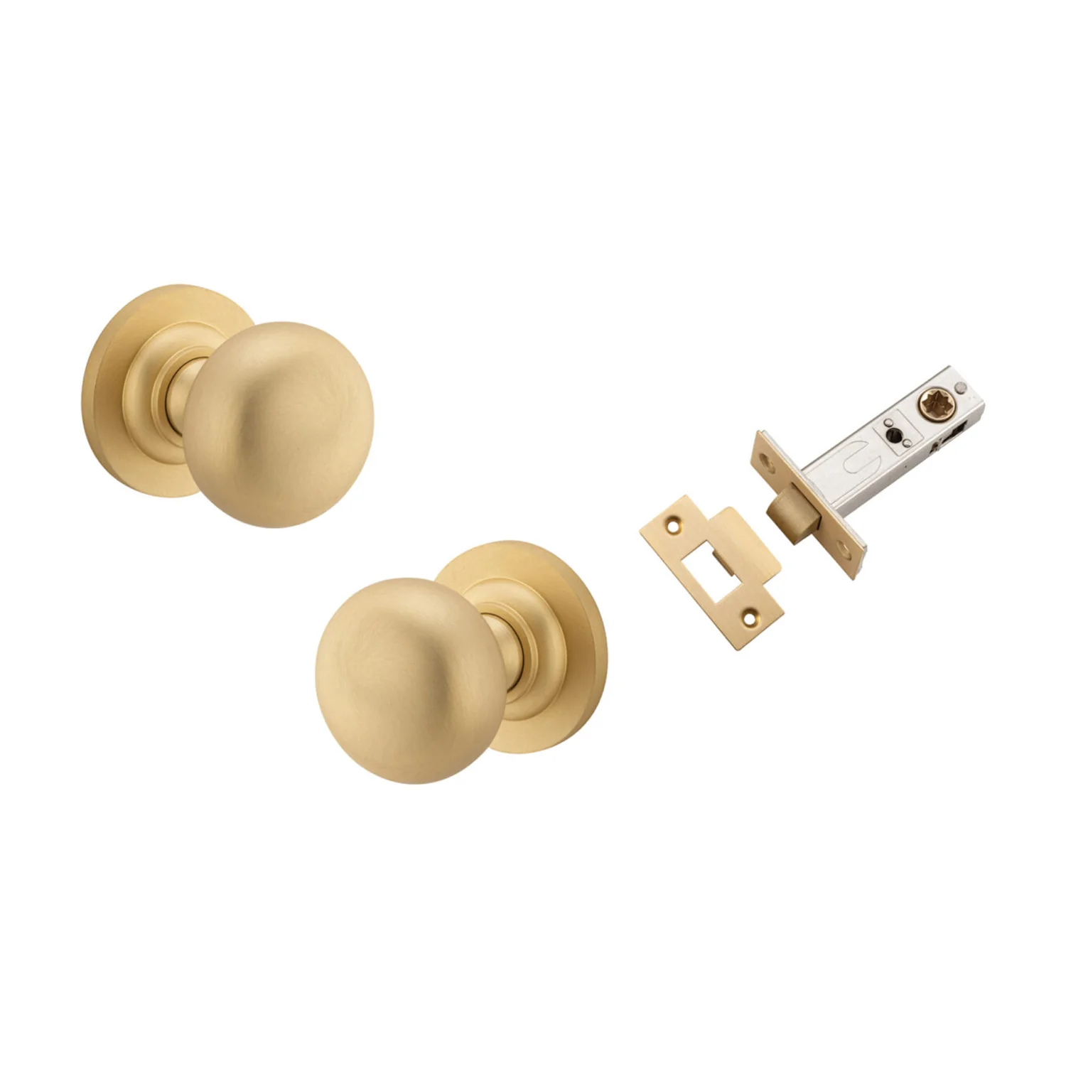Iver Cambridge Door Knob on Round Rose Passage Kit - Available in Various Finishes - Image 4