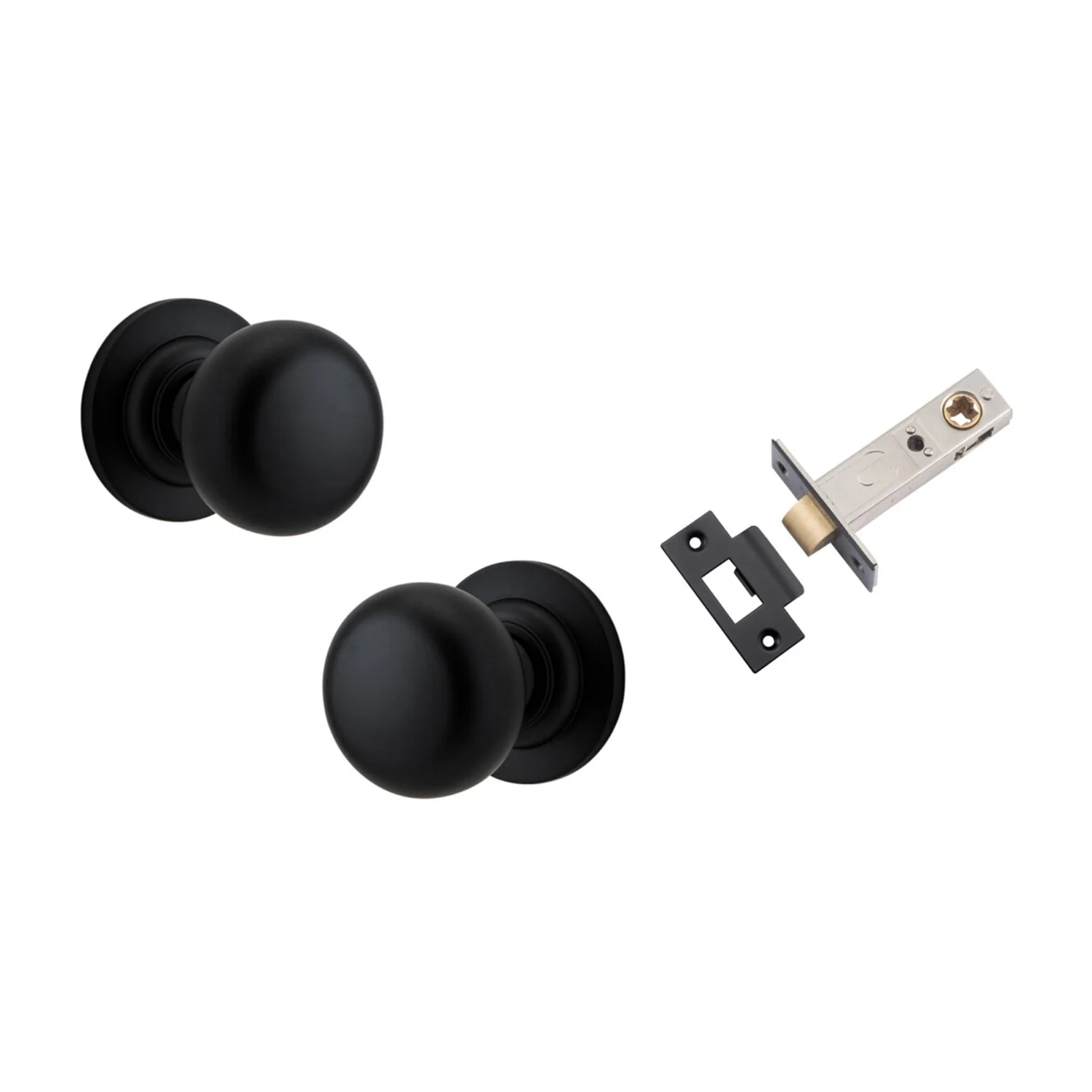 Iver Cambridge Door Knob on Round Rose Passage Kit - Available in Various Finishes - Image 7