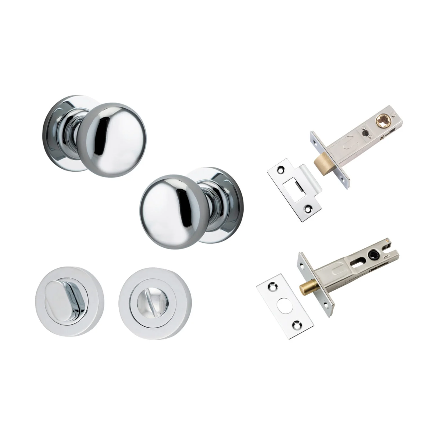Iver Cambridge Door Knob on Round Rose Privacy Kit - Available in Various Finishes - Image 11