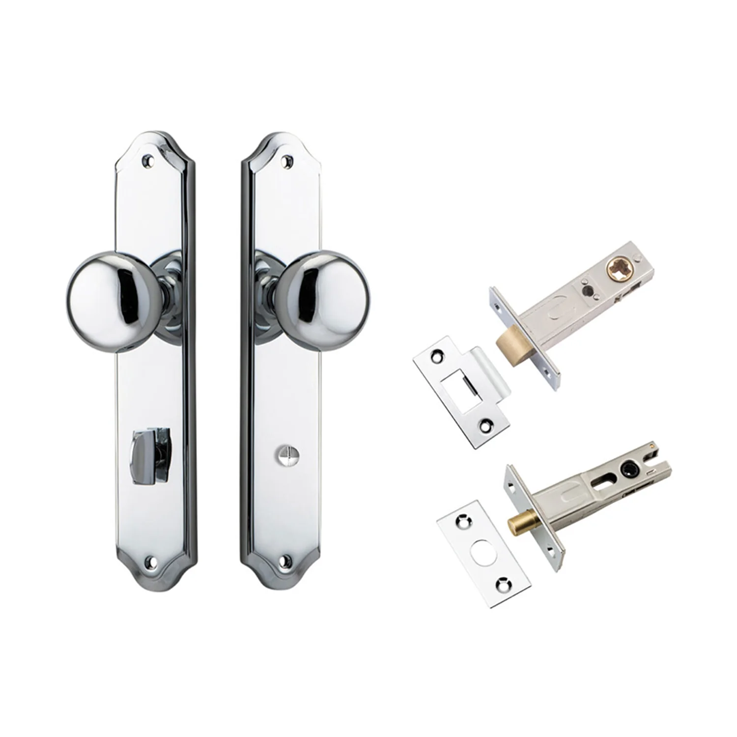 Iver Cambridge Door Knob on Shouldered Backplate Privacy Kit with Turn - Image 10