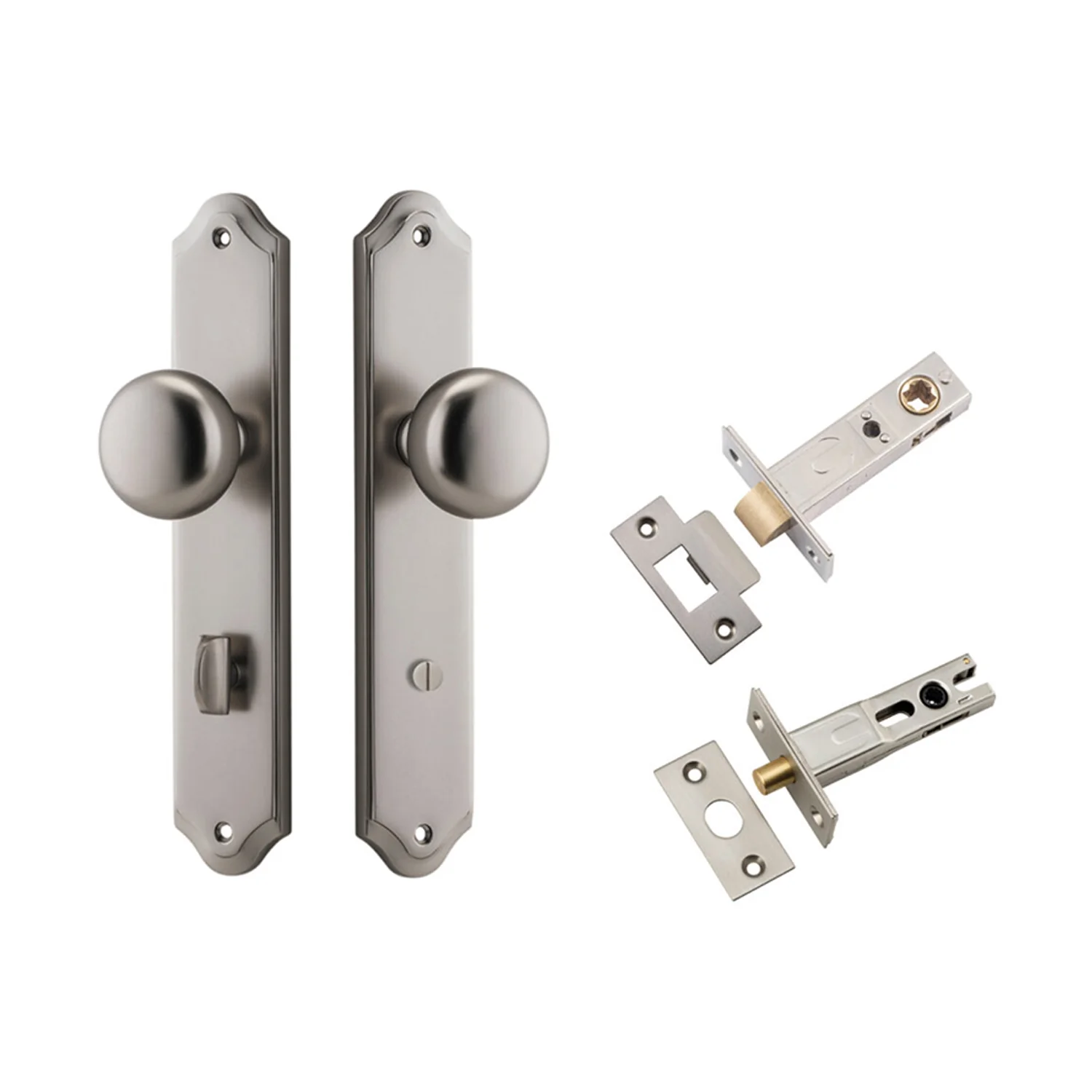 Iver Cambridge Door Knob on Shouldered Backplate Privacy Kit with Turn - Image 12