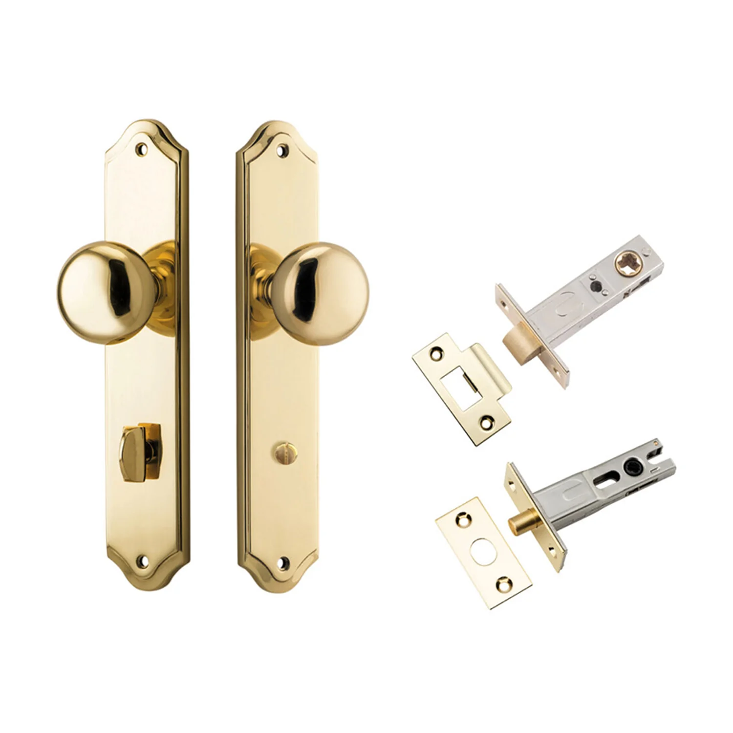 Iver Cambridge Door Knob on Shouldered Backplate Privacy Kit with Turn - Image 9