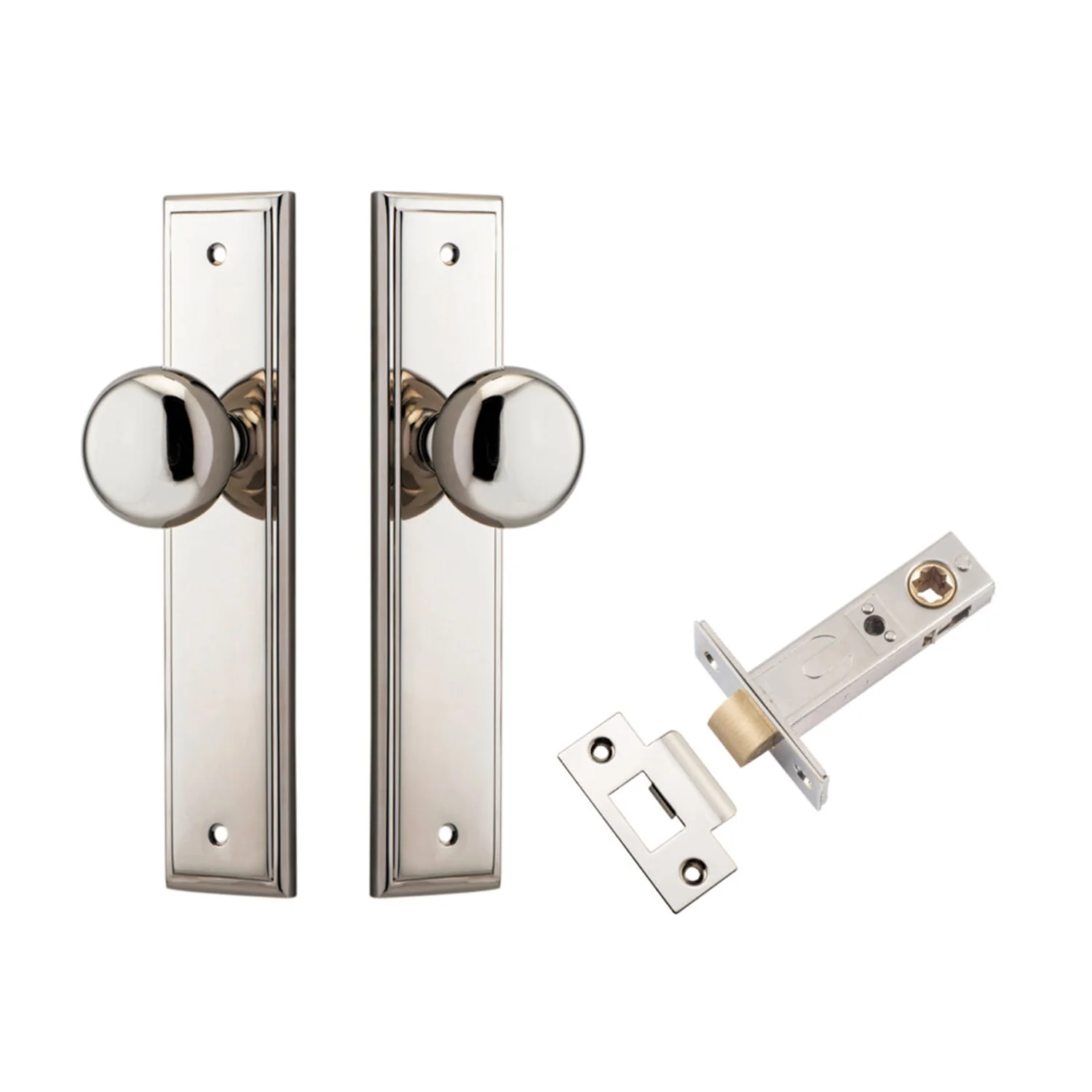 Iver Cambridge Door Knob on Stepped Backplate Passage Kit - Available in Various Finishes - Image 10