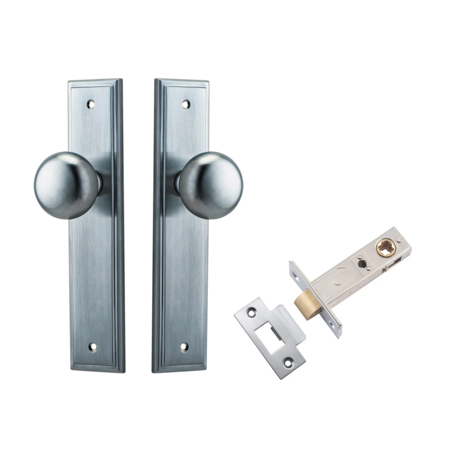 Iver Cambridge Door Knob on Stepped Backplate Passage Kit - Available in Various Finishes - Image 5