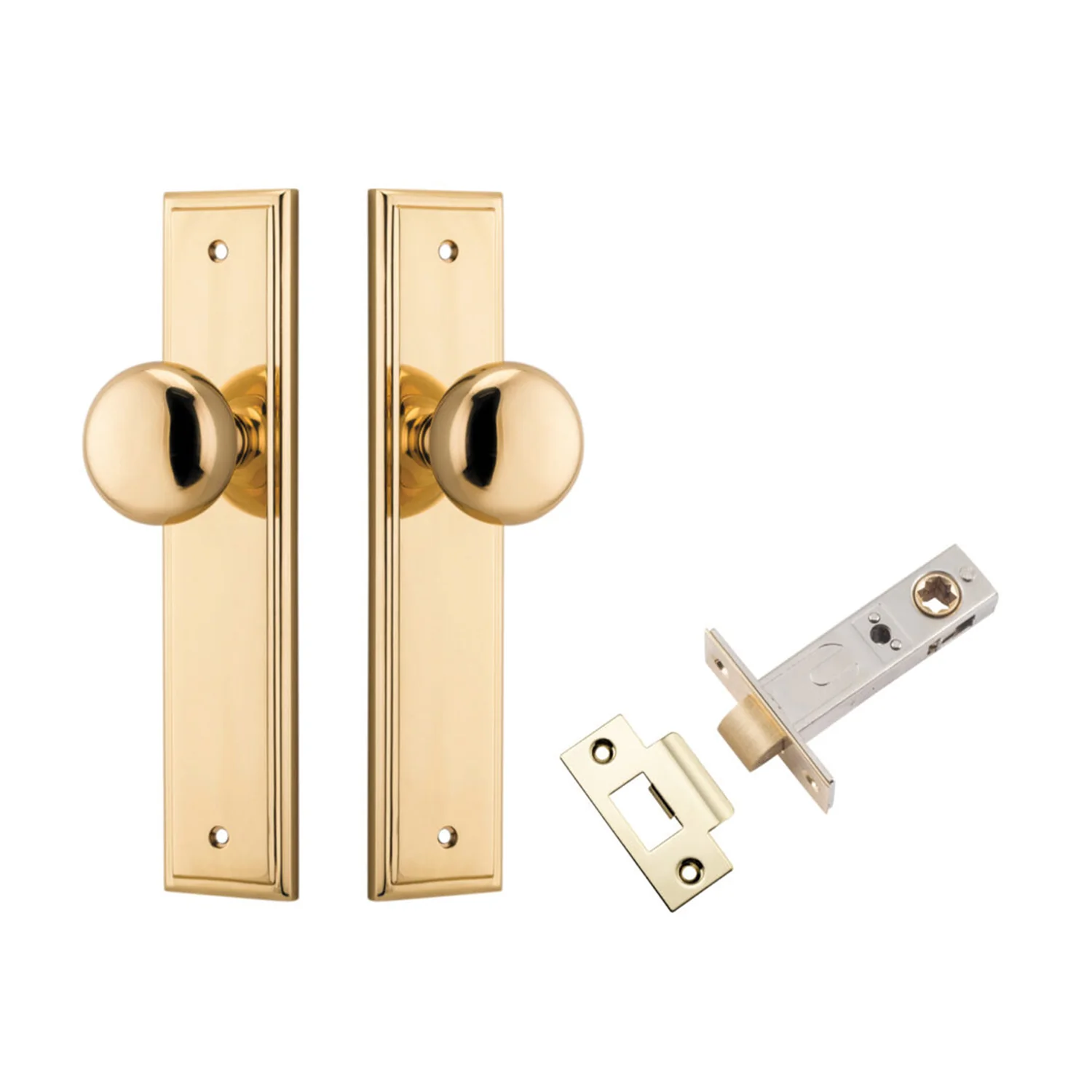 Iver Cambridge Door Knob on Stepped Backplate Passage Kit - Available in Various Finishes - Image 8