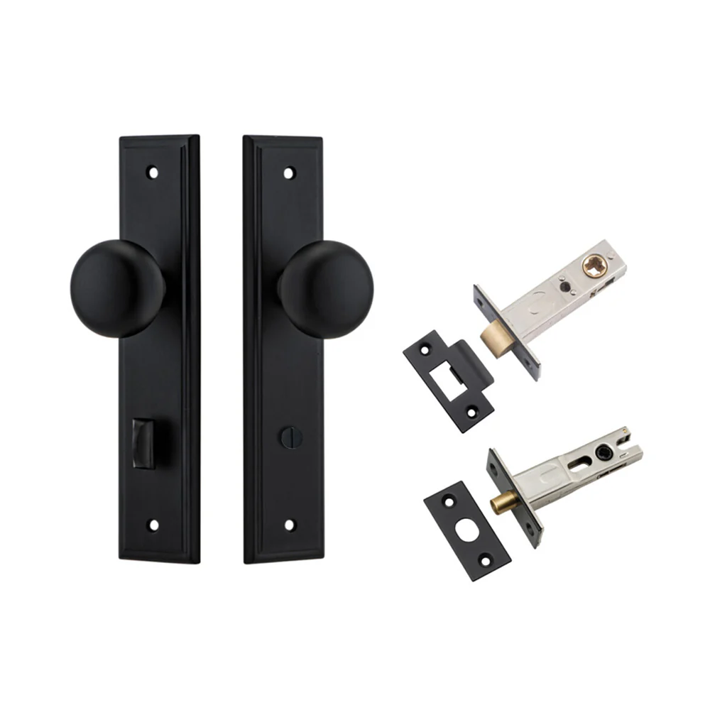 Iver Cambridge Door Knob on Stepped Backplate Privacy Kit with Turn - Available in Various Finishes - Image 8