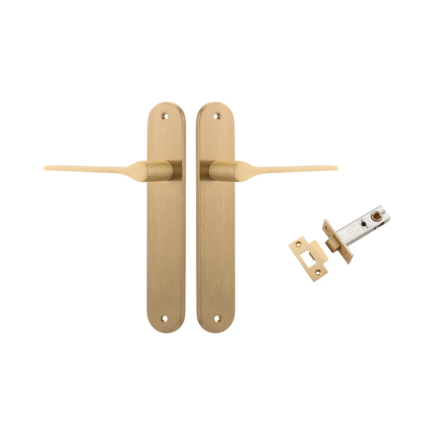 Iver Como Door Lever Handle on Oval Backplate Passage Kit - Available in Various Finishes - Image 10