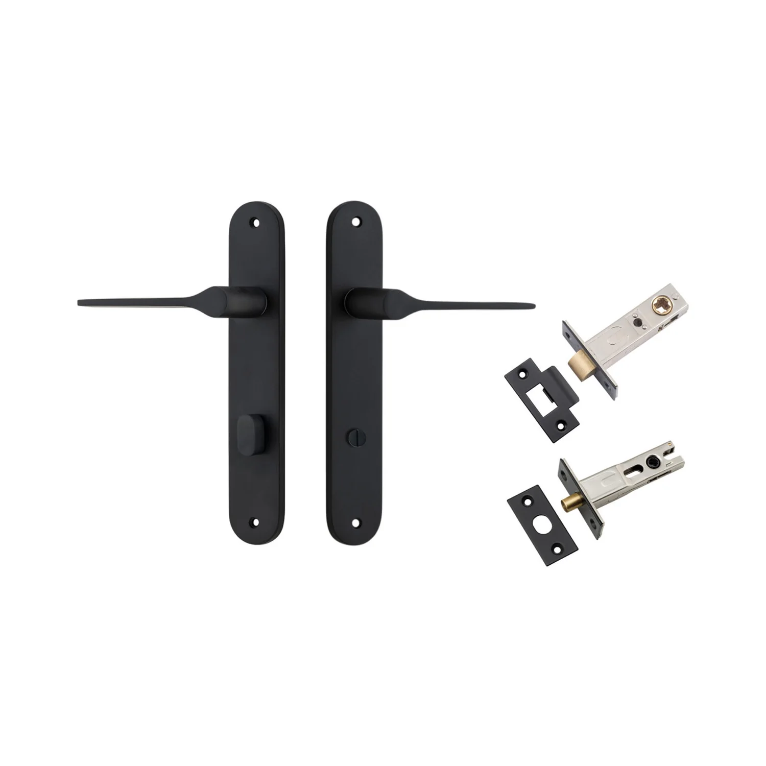 Iver Como Door Lever Handle on Oval Backplate Privacy Kit - Available in Various Finishes - Image 10