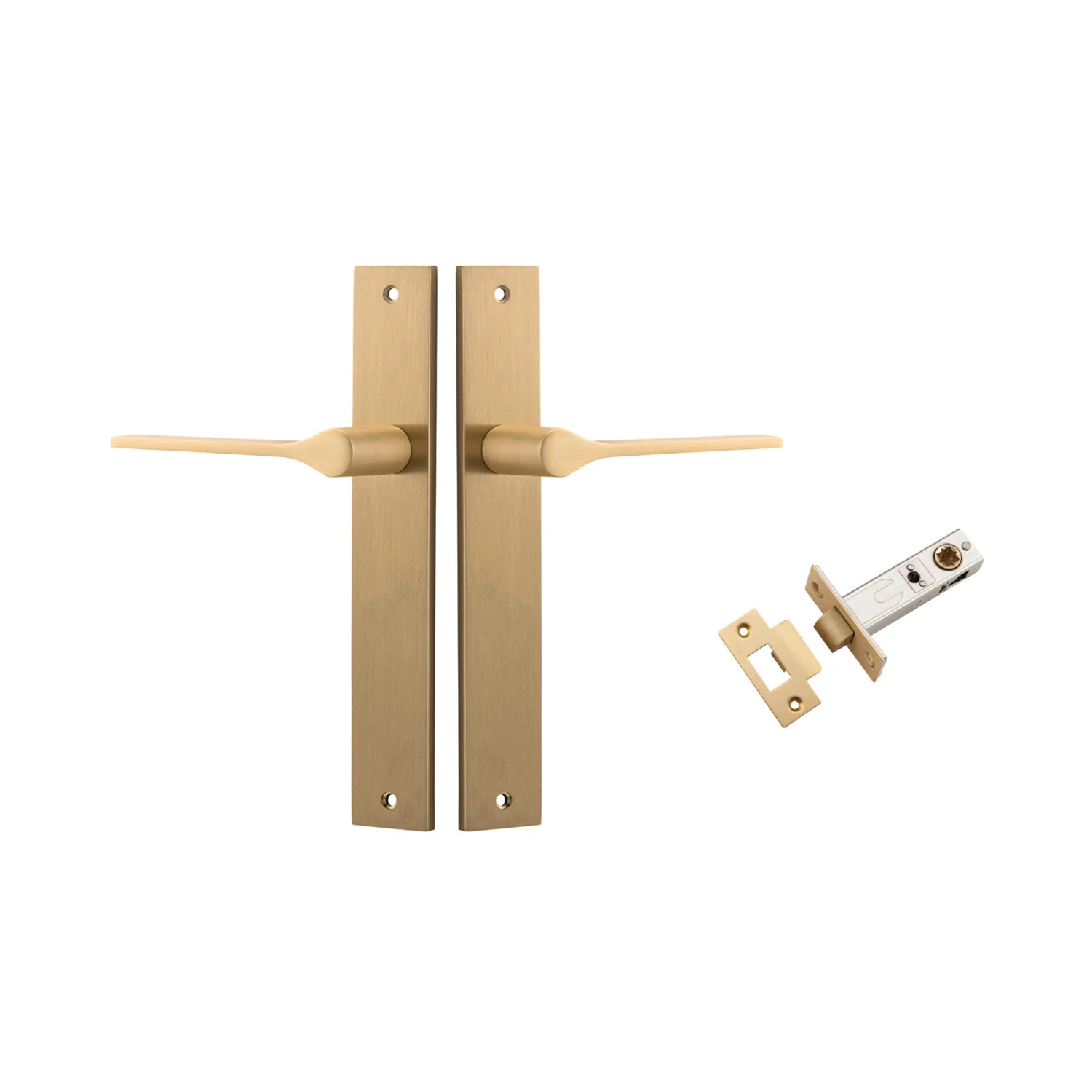 Iver Como Door Lever Handle on Rectangular Backplate Passage Kit - Available in Various Finishes - Image 10