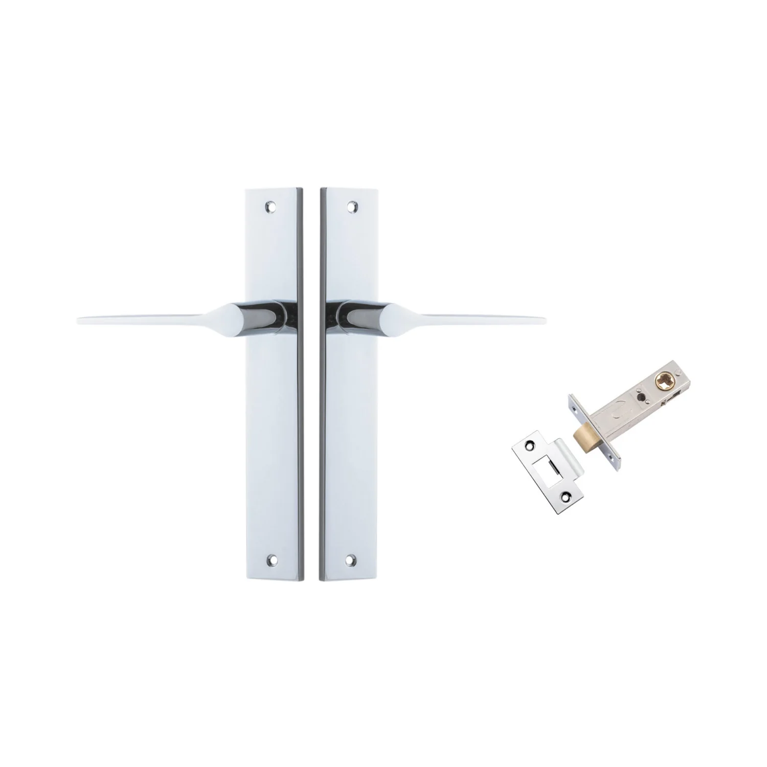 Iver Como Door Lever Handle on Rectangular Backplate Passage Kit - Available in Various Finishes - Image 6